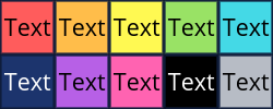 Colour Comparison for Text with Different Background Colours