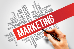 Image description: a promotional image for our digital marketing services. It is a grouped collection of keywords such as "strategy", "plan", and "organisation". End of image description.